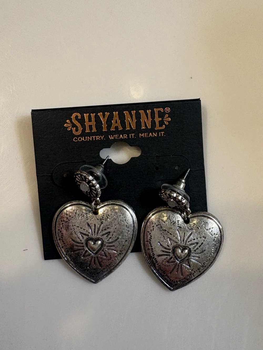 Silver Heart Earrings